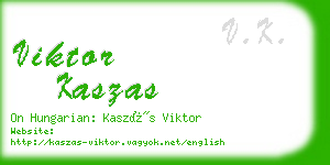 viktor kaszas business card